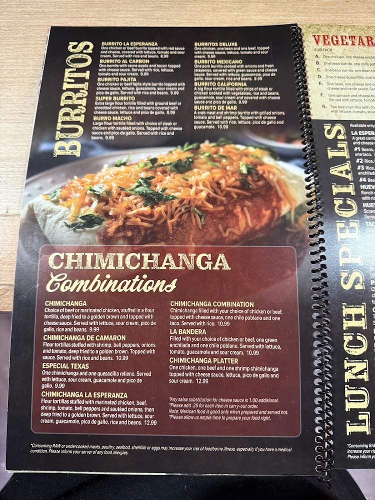 La Esperanza Menu image 4